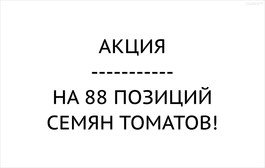 Акция на семена томатов