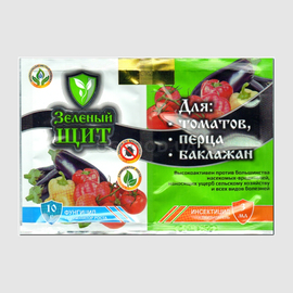 «Зеленый щит для томатов, перца и баклажан» - инсекто-фунгицид, ТМ «Агромакси» - 10 грамм + 3 мл