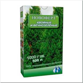 «Хвойные и вечнозеленые» - водорастворимое удобрение, ТМ «Новоферт» - 1000 грамм