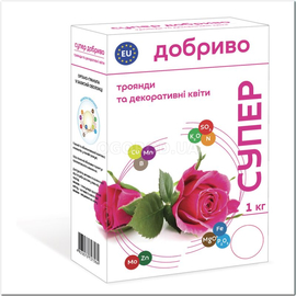 Супер удобрение для для роз и декоративных цветов, ТМ Nova Minerals - 1 кг