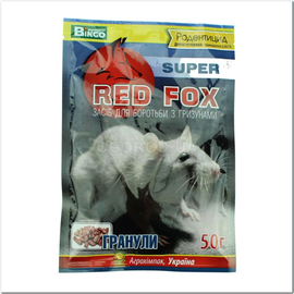 Фото «Red fox super» - родентицид, ТМ Bingo - 50 грамм