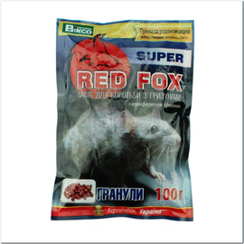 Фото «Red fox super» - родентицид, ТМ Bingo - 100 грамм
