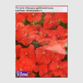 УЦЕНКА - Семена петунии мелкоцветковой «Карлик красный» F1, ТМ Cerny - 10 семян