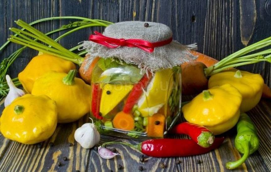 Маринованные патиссоны