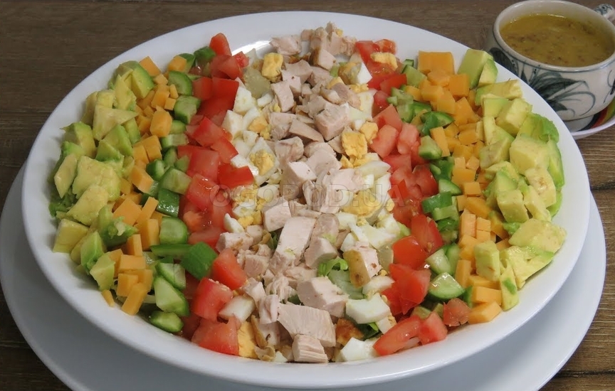 Кобб-салат - вкусный салат за 5 минут