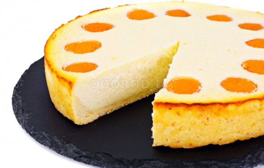 Песочный абрикосово-творожный пирог