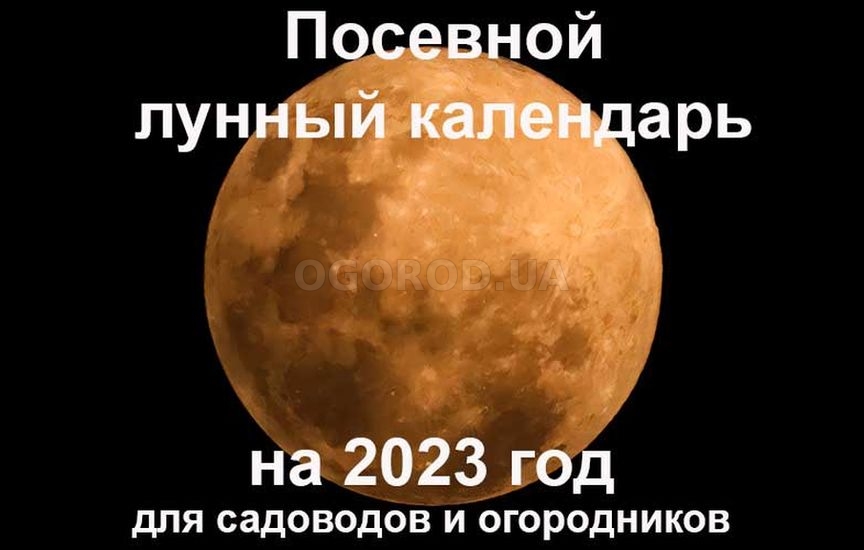 Лунный календарь ОГОРОДника 2023