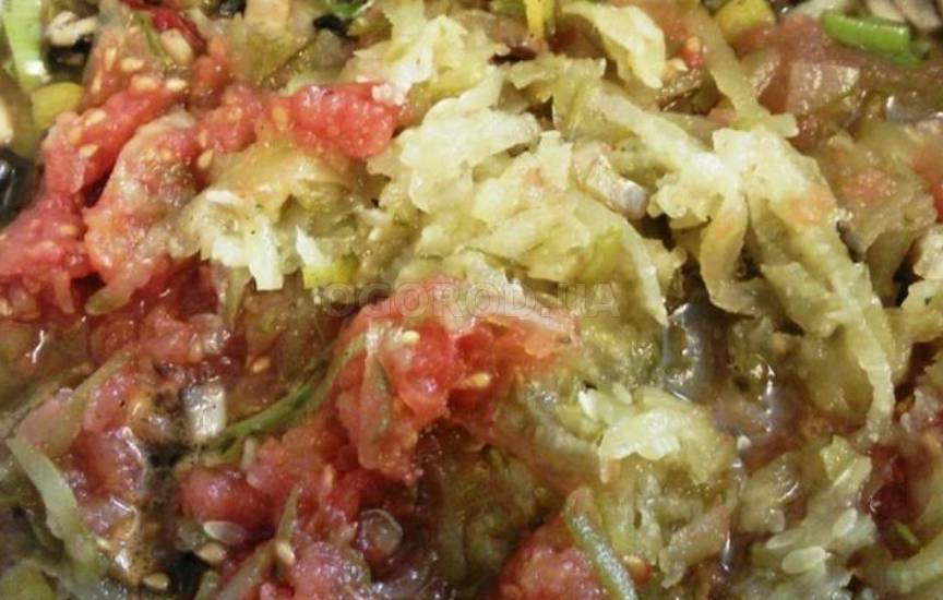 Икра из нута и соленых огурцов