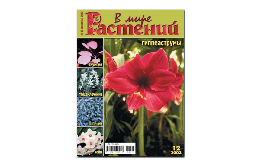 №12(2003) - Журнал - «В мире растений»