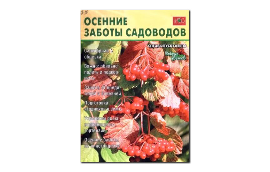 №09(2009) - Журнал «Вокруг цветов», св Осенние заботы садоводов