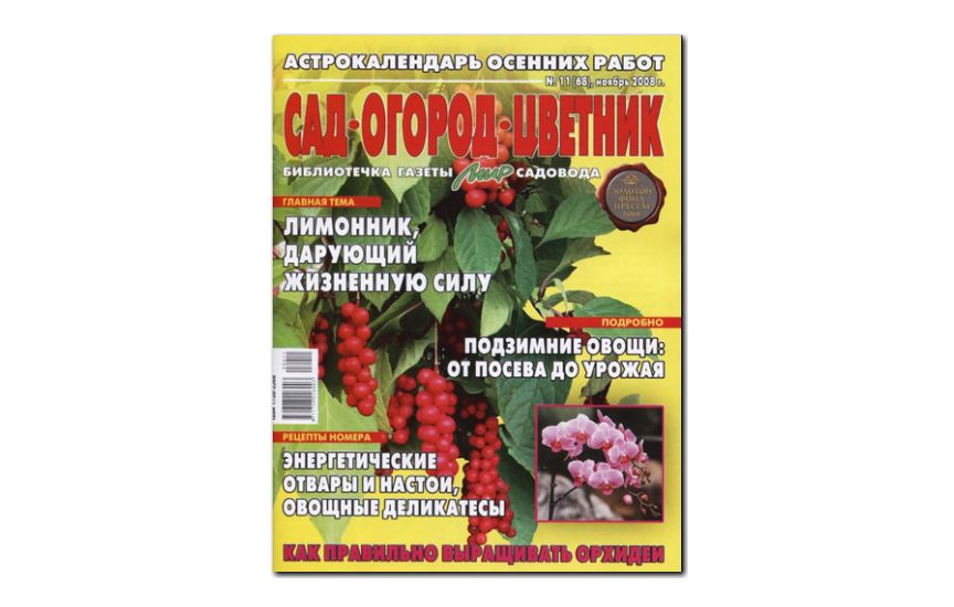 №11(2008) - Журнал «Сад, огород, цветник»