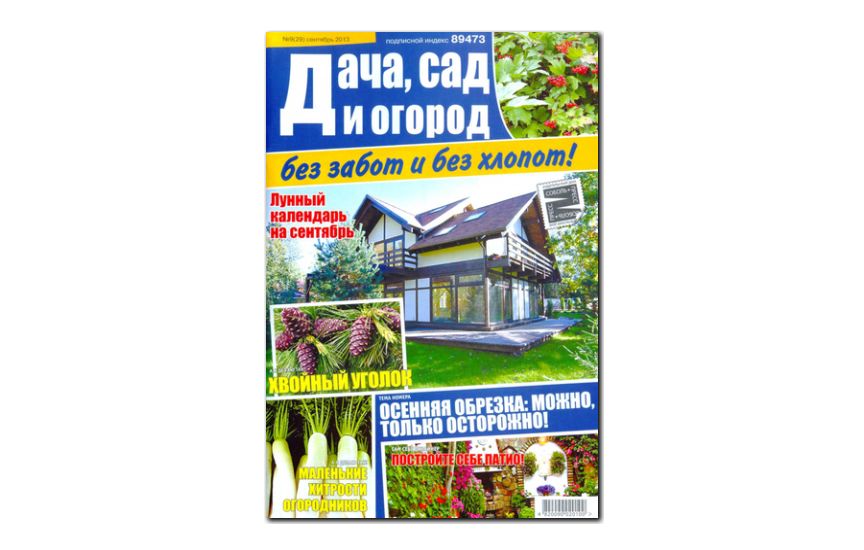 №09(2013) - Журнал «Дача сад и огород без забот и без хлопот»