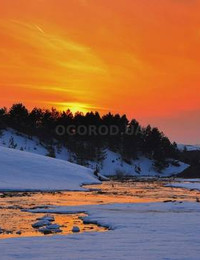 Зимний пейзаж-021