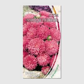 Семена астры низкорослой «Миледи розовая» / Callistephus chinensis, ТМ «СЕМЕНА УКРАИНЫ» - 0,3 грамма