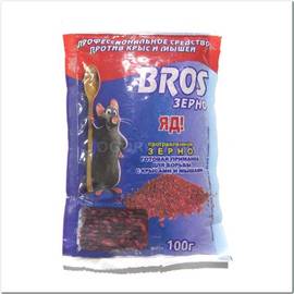 «Bros» - родентицид, ТМ Bros Sp.j. - 100 грамм