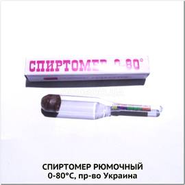 Спиртомер рюмочный (0-96°С), пр-во Украина - 1 шт