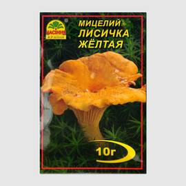 Мицелий гриба «Лисичка желтая», ТМ «НАСІННЯ КРАЇНИ» - 10 грамм