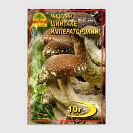 Мицелий гриба «Шиитаке императорский», ТМ «НАСІННЯ КРАЇНИ» - 10 грамм