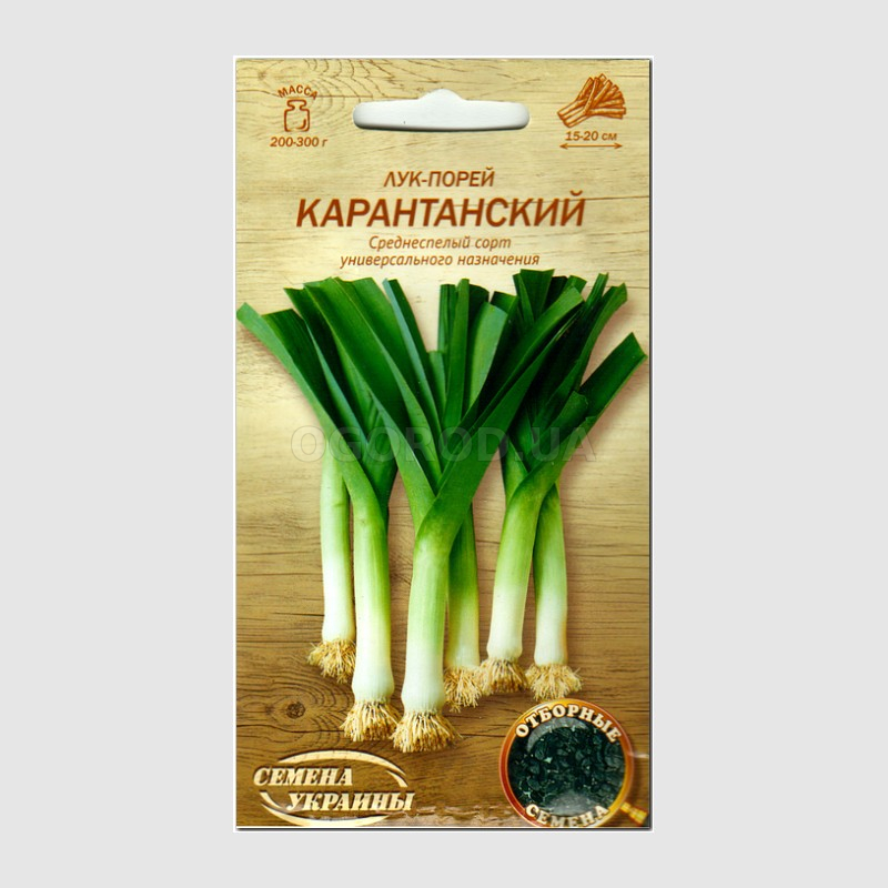 Кликните для увеличения изображения Семена лука «Карантанский» (порей), ТМ «СЕМЕНА УКРАИНЫ» - 1 грамм
