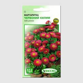 Семена маргаритки «Красный ковер», ТМ «ВАССМА» - 0,1 грамм