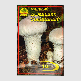 Мицелий гриба «Дождевик съедобный» / Lycoperdon, ТМ «НАСІННЯ КРАЇНИ» - 10 грамм