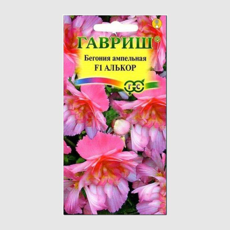 Кликните для увеличения изображения Семена бегонии ампельной «Алькор» F1, ТМ «ГАВРИШ» - 4 семечка