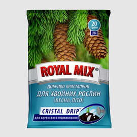 Удобрение кристаллическое для хвойных растений (весна-лето), ТМ Royal Mix - 20 грамм