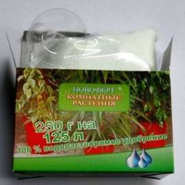 «Комнатные растения» - водорастворимое удобрение, ТМ «Новоферт» - 250 грамм