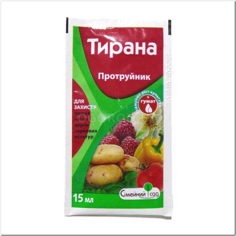 Кликните для увеличения изображения «Тирана» - протравитель инсекто–фунгицидного действия, ТМ «Сімейний сад» - 15 мл