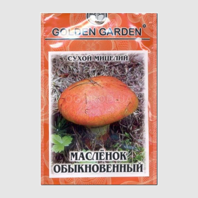 Кликните для увеличения изображения Сухой мицелий гриба «Маслёнок обыкновенный», ТМ Golden Garden - 10 грамм