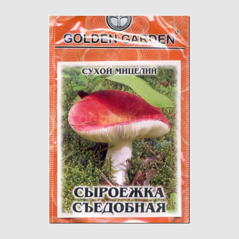 Кликните для увеличения изображения Сухой мицелий гриба «Сыроежка», ТМ Golden Garden - 10 грамм