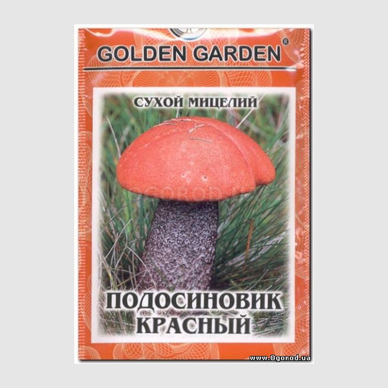 Кликните для увеличения изображения Сухой мицелий гриба «Подосиновик красный», ТМ Golden Garden - 10 грамм