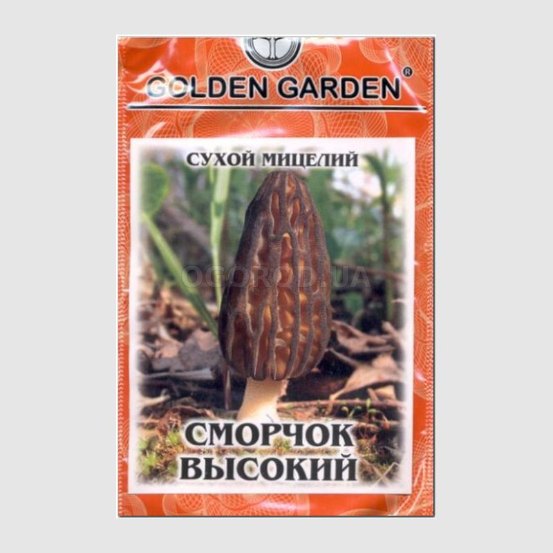 Кликните для увеличения изображения Сухой мицелий гриба «Сморчок высокий», ТМ Golden Garden - 10 грамм