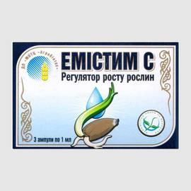 «Эмистим С» - стимулятор роста растений, ТМ «Агробиотех» - 3 пластиковые ампулы пипетки по 1 мл