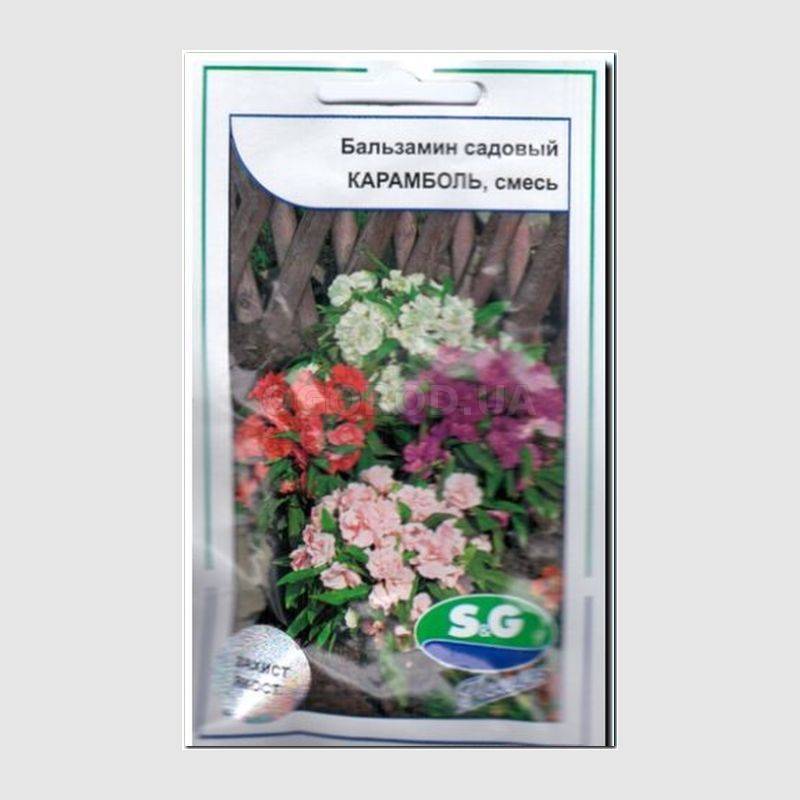 Кликните для увеличения изображения Семена бальзамина садового «Карамболь», смесь, ТМ «Syngenta» - 10 семян