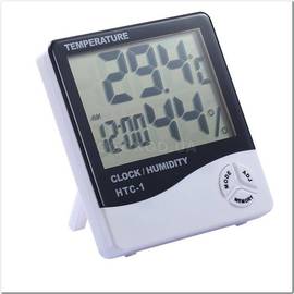 Термогигрометр 4 в 1: термометр, гигрометр, часы, будильник