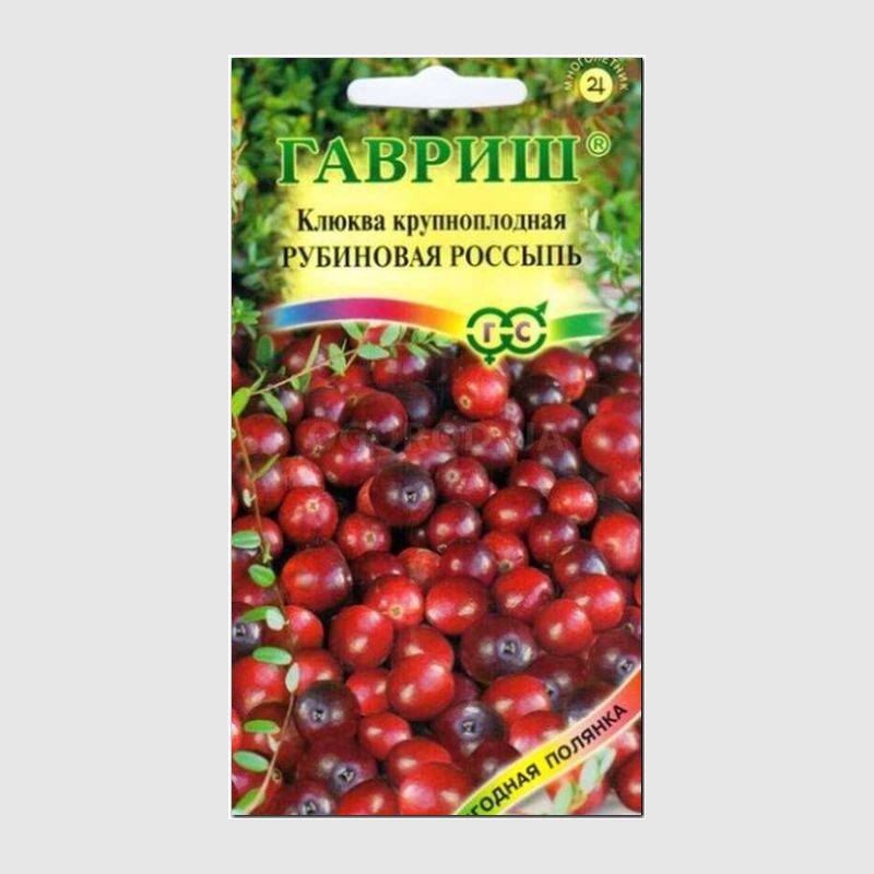 Кликните для увеличения изображения Семена клюквы крупноплодной «Рубиновая россыпь», ТМ «ГАВРИШ» - 30 семян