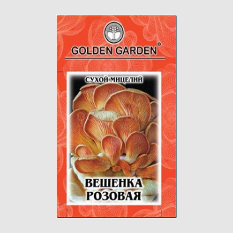 Кликните для увеличения изображения Сухой мицелий гриба «Вешенка розовая», ТМ Golden Garden - 10 грамм