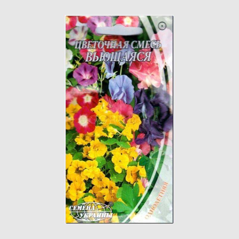Кликните для увеличения изображения Семена цветочной смеси «Вьющаяся», ТМ «СЕМЕНА УКРАИНЫ» - 1 грамм