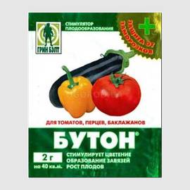 «Бутон» - cтимулятор роста для томатов, перцев, баклажанов, ТМ Грин бэлт - 2 грамма