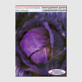 Семена капусты краснокочанной «Лангедейкер Дауер», ТМ Sais - 1 грамм