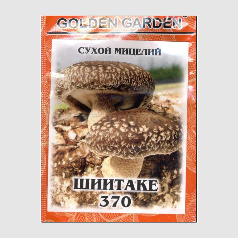 Кликните для увеличения изображения Сухой мицелий гриба «Шиитаке 370», ТМ Golden Garden - 10 грамм