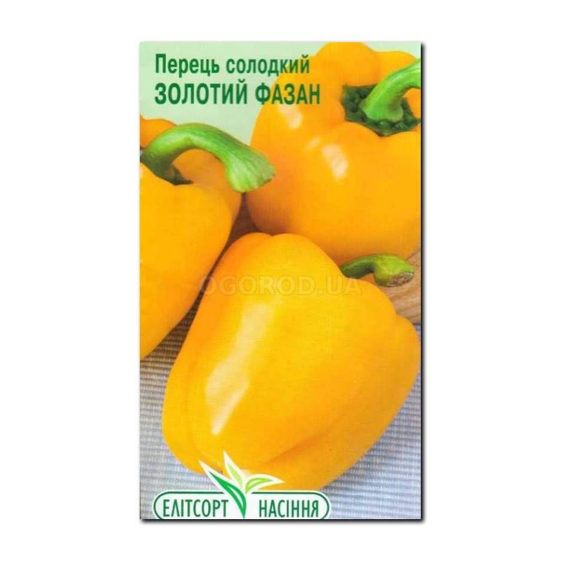 Кликните для увеличения изображения Семена перца сладкого «Золотой фазан», ТМ «Елітсортнасіння» - 0,2 грамма