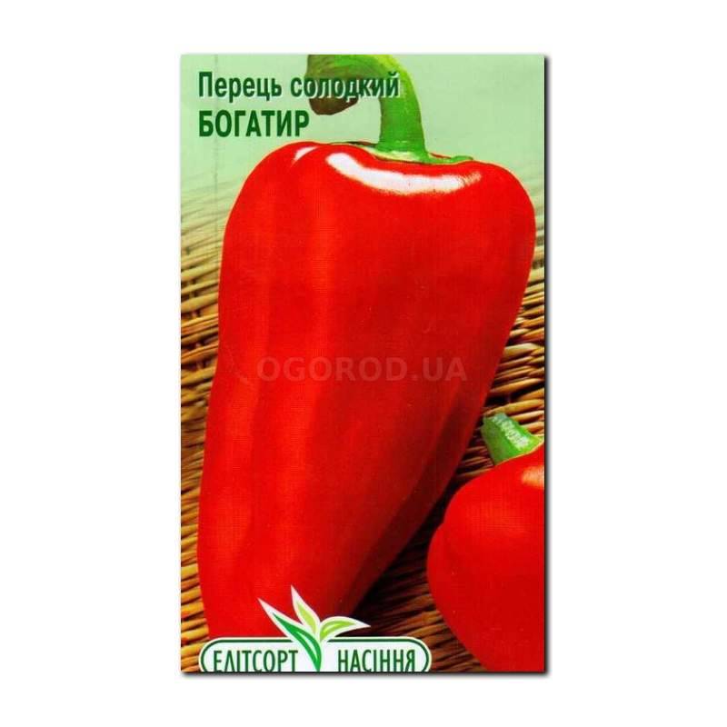 Кликните для увеличения изображения Семена перца сладкого «Богатырь», ТМ «Елітсортнасіння» - 0,3 грамма