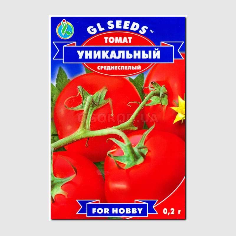 Кликните для увеличения изображения Семена томата «Уникальный», ТМ GL Seeds - 0,2 грамма