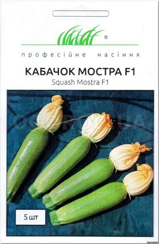 Кликните для увеличения изображения Семена кабачка «Мостра» F1, ТМ Clause Tezier - 5 семян