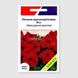 Семена петунии крупноцветковой «Игл», насыщено-красная / Petunia grandiflora «Eagle» F1, ТМ SAKATA - 20 драже
