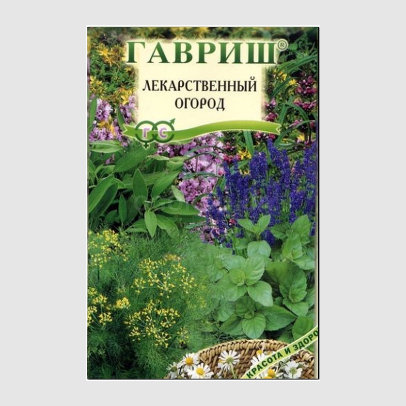 Кликните для увеличения изображения Семена лекарственного огорода (смесь), ТМ «ГАВРИШ» - 0,7 грамма