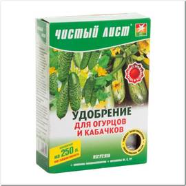 Удобрение для огурцов и кабачков, ТМ «Чистый Лист» - 300 грамм