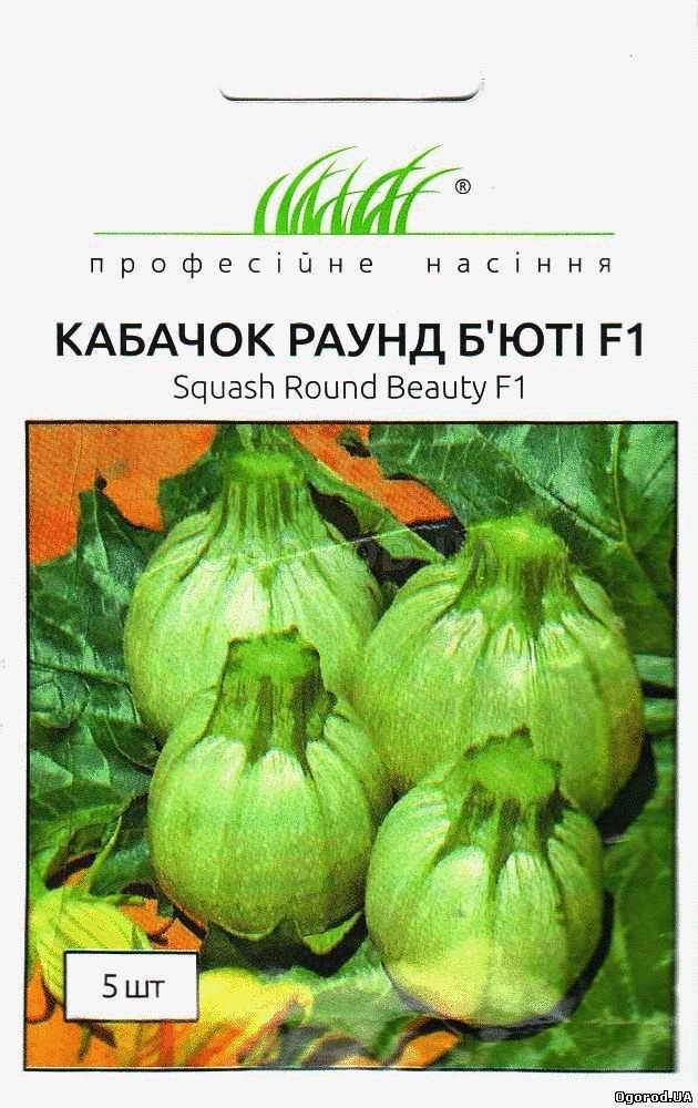 Кликните для увеличения изображения Семена кабачка «Раунд Бьюти» F1, ТМ United Genetics - 5 семян